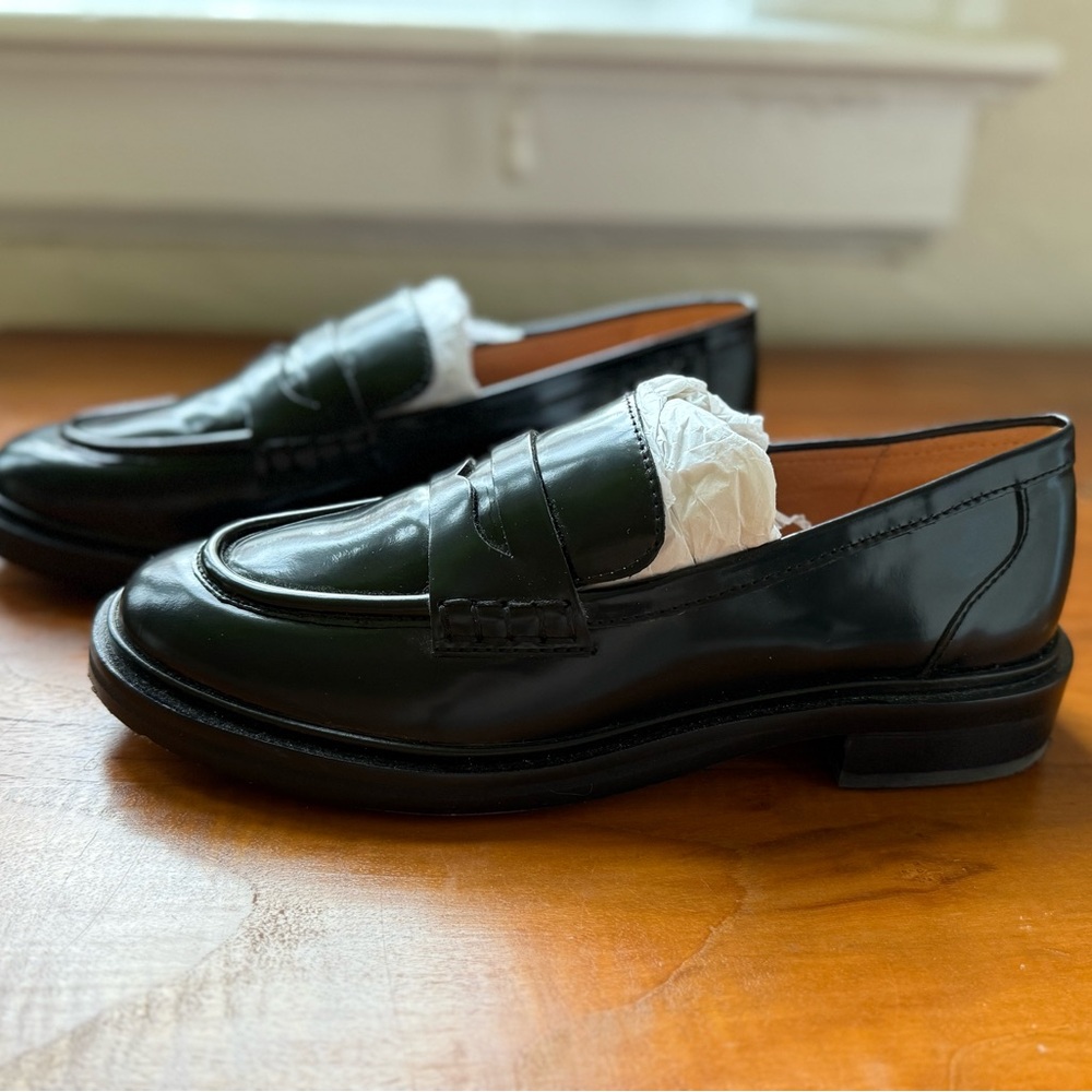 Madewell Vernon Black Leather Loafers - Picture 3 of 4